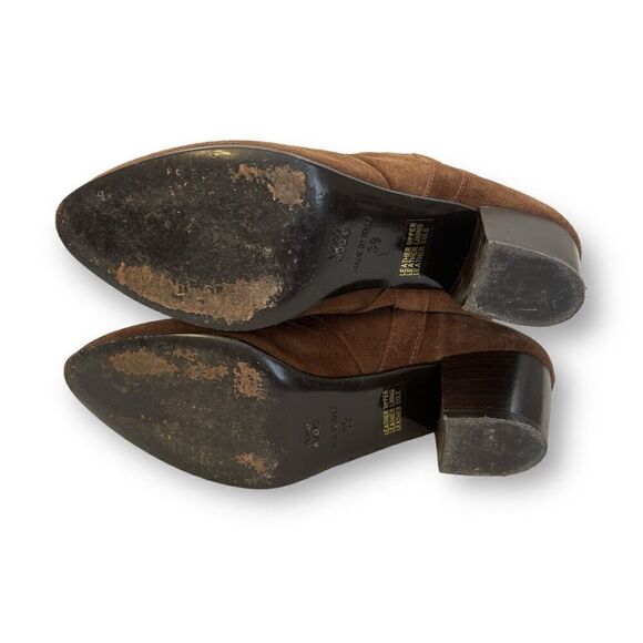 Sundance Leather Suede Appliqué Western Boots Size 39 - Picture 7 of 8